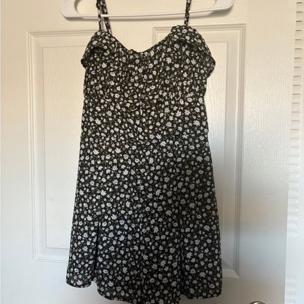Trixxi Black and White Floral Romper